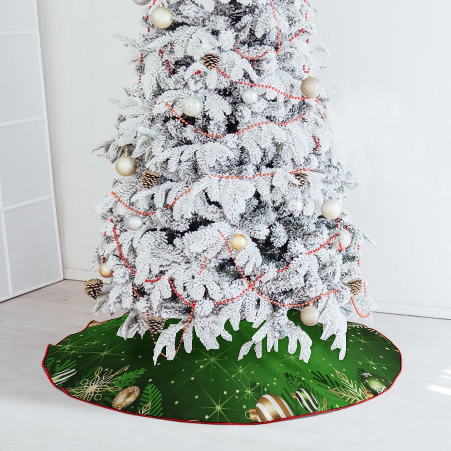 Blue Christmas Tree Skirt 48-inch Class Style