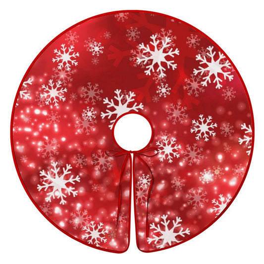 Scarlet Red Christmas Tree Skirt 48-inch Class Style