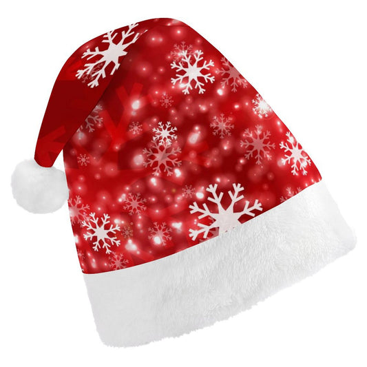 Scarlet Red Christmas Hats for Adults